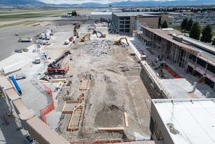 Demolition site from terminal ramp perspective - PH1 5/1/2025