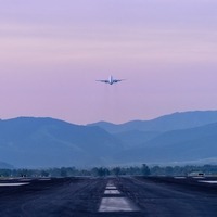 aircraft takeoff early morning