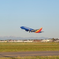 Southwest Airlines aircraft departing 